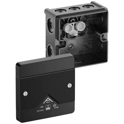 Afbeelding van Spelsberg Abox 025 L/sw Aftakkast (l x b h) 85 52 mm Zwart IP66 1 stuk(s)