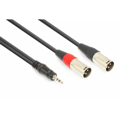 Afbeelding van Vonyx telefoon of laptop kabel voor actieve speakers 3.5mm jack naar