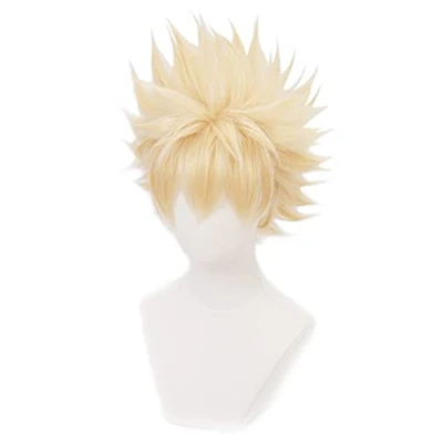 Afbeelding van HIROAKIYA Katsuki Bakugou Wig, MHA My Hero Academia Cosplay Wig with Cap