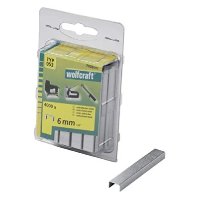 Afbeelding van Wolfcraft 7028000 Nieten met brede rug Type 53 4000 stuk(s) Afm. (l x b) 6 mm 11.2
