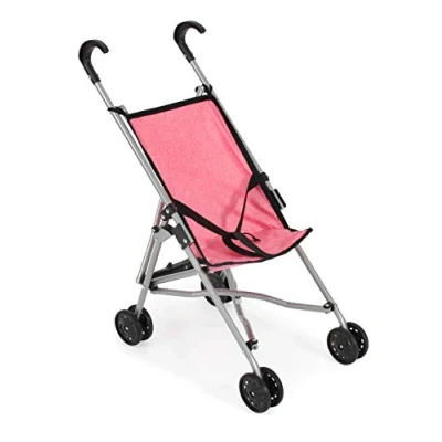 Afbeelding van Poppenbuggy Funny, poppenwagen, mini buggy, melange roze