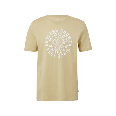 Afbeelding van QS MIT Front Tshirt print, Heren, Maat: XS, Hellgrün