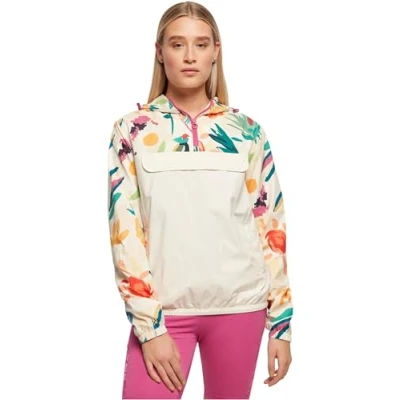 Afbeelding van Urban Classics Windjack, Dames, Maat: 3XL, Whitesandfruity