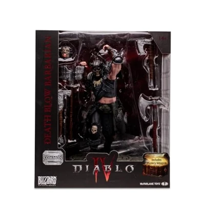 Afbeelding van McFarlane Diablo IV Collection, Barbaro sculptuur, decoratiefiguur, videospelfiguur, 15 cm, met accessoires en een geheim speelgoedwapen, voor verzamelaars, 14 jaar, Bizak (64386721)