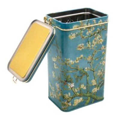 Afbeelding van Fridolin 19404 voorraaddoos/koffieblik Van metaal met beugelsluiting, volume ca. 1,4 liter Gogh: Amandelbloesem