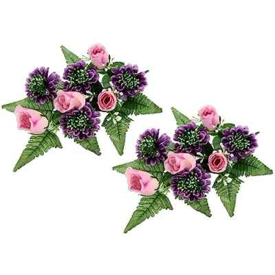 Afbeelding van I.GE.A. Kunstbloem Bouquet Rosen und Gerbera zum Legen (2 stuks)