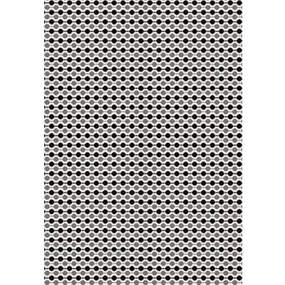 Afbeelding van Clairefontaine Ref 393815C Gevouwen Tissue Paper (Pack van 4 vellen) 50 x 70cm formaat, 18gsm papier Geschikt voor gebruik binnen geschenkzakken of knutselen zwart en goud cirkels