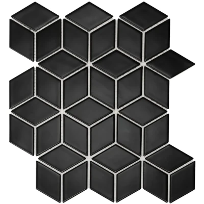 Afbeelding van The Mosaic Factory Paris 3D Kubus Black Mat