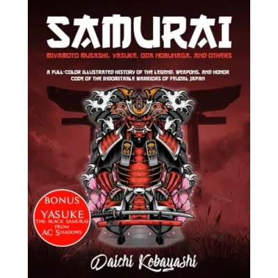 Afbeelding van Samurai: Miyamoto Musashi, Yasuke, Oda Nobunaga, and Others: A Full Color Illustrated History of the Legend, Weapons, Honor Code Indomitable Warriors Feudal Japan
