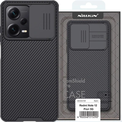 Afbeelding van Xiaomi Redmi Note 12 Pro Plus Hoesje Kunststof Nillkin Hardcase/Backcover Zwart Telefoonhoesje