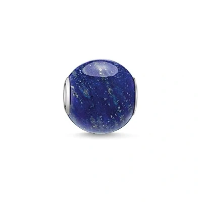 Afbeelding van Thomas Sabo Dames Bead Lapis lazuli Karma Beads 925 Sterling Zilver K0071 592 1, zilver,