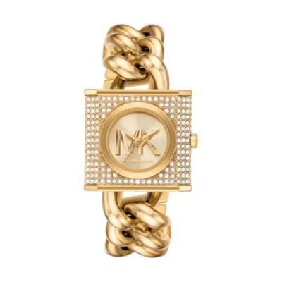 Afbeelding van Michael Kors horloge MK4711 MK Chain Lock goudkleurig