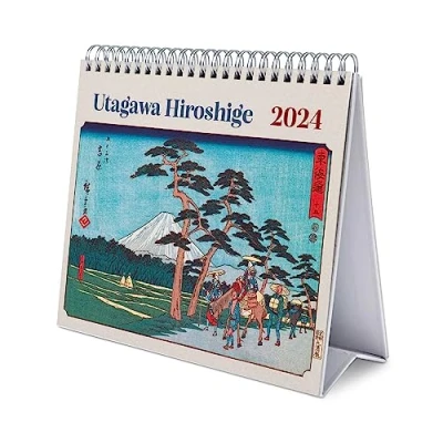 Afbeelding van Grupo Erik Kalender 2024 Hiroshige Bureaukalender 12 maanden met fsc certificaat