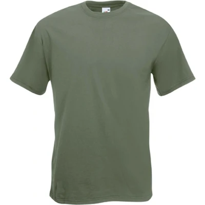 Afbeelding van Fruit of the Loom t shirts S olijf