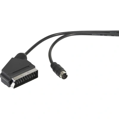 Afbeelding van SpeaKa Professional DIN aansluiting/SCART AV Aansluitkabel [1x Mini stekker 1x SCART stekker] 1.50 m Zwart