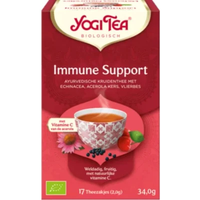 Afbeelding van 6x Yogi tea Immune Support Biologisch 17 stuks