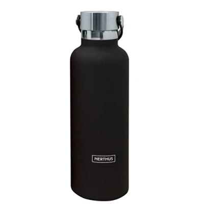 Afbeelding van NERTHUS FIH 720 Thermosfles met dubbelwandige greep voor koud en warm, koraalpatroon, 18/8 roestvrij staal, 750 ml, BPA vrij