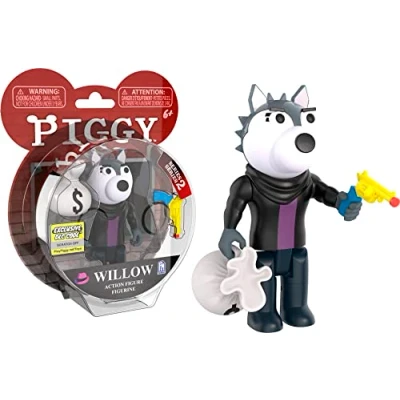 Afbeelding van Piggy figuur met gewrichten, 10 cm Willow speelfiguren vanaf 6 jaar Lansay