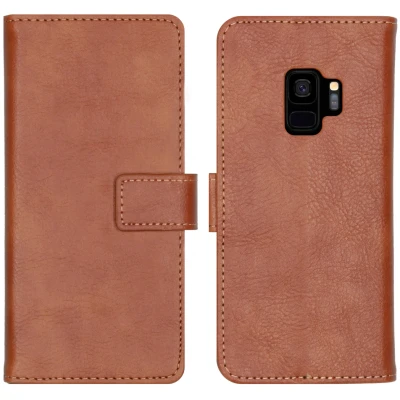 Afbeelding van Samsung Galaxy S9 Hoesje Kunstleder iMoshion Bookcase Bruin Telefoonhoesje