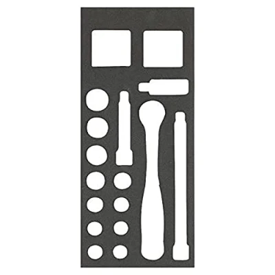 Afbeelding van Bahco Foaminlay Fit&amp;Go 1/3 met doppen en toebehoren 1/2&quot; 15 delig FF1E2204