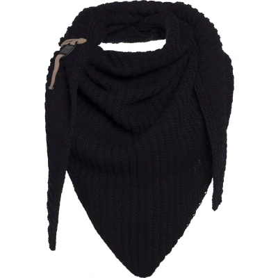 Afbeelding van Knit Factory DEMY Halsdoek, Dames, Maat: One Size, Black