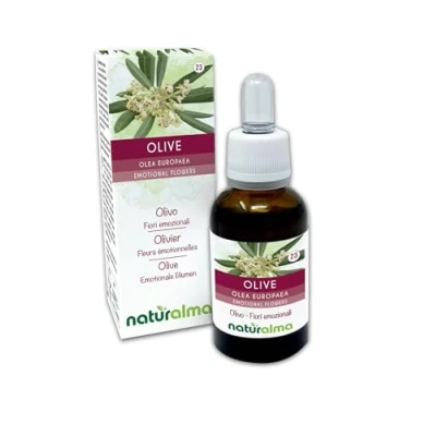 Afbeelding van Olive of Olijf (Olea europaea) Naturalma Bachbloesems Druppels 30 ml alcoholvrij vloeibaar extract Bloesemessences Veganistisch en