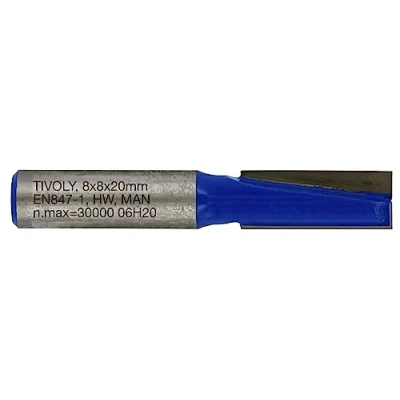 Afbeelding van Tivoly XT60642067835 Rechte bovenfrees 2 diamantgeslepen snijkanten Ø 8 mm