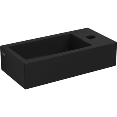 Afbeelding van Fontein Clou Flush 3 36x18x9cm Keramiek Mat Zwart (Kraangat Rechts)