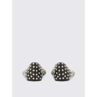 Afbeelding van Studded Leather Ballet Flats Wo Black