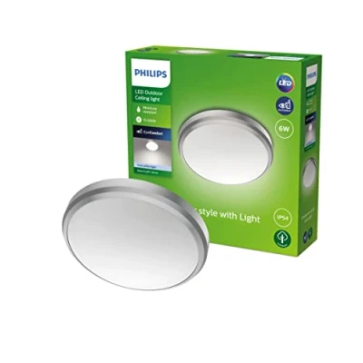 Afbeelding van Philips Doris LED buitenlamp IP54 4.000K nikkel