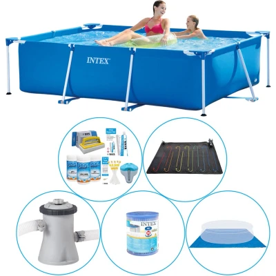 Afbeelding van Intex Frame Pool Rechthoekig 220x150x60 cm 6 delig Zwembad Plus Accessoires