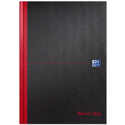 Afbeelding van Notitieboek Oxford Black n&#039; Red A4 96vel blanco