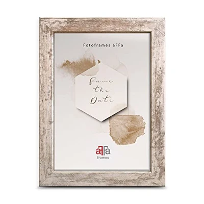 Afbeelding van aFFa frames, Hekla, fotolijst, MDF onderhoudsvriendelijk, rechthoekig, met acrylglasfront, gebleekt grenen, 13 x 18 cm
