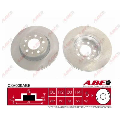 Afbeelding van ABE Remschijven C3V009ABE