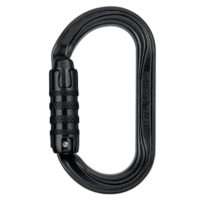 Afbeelding van Petzl Oxan Zwart Triact Lock, Zwarte karabiner