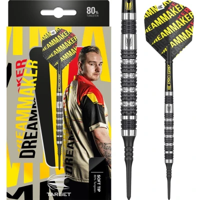 Afbeelding van Target Dimitri van den Bergh 80% Soft Tip Dartpijlen 20 Gram