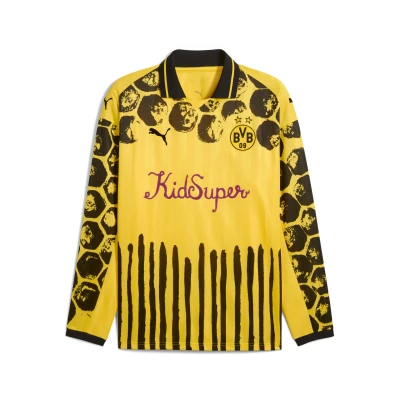 Afbeelding van Puma Kidsuper BVB Retro Fanartikel, Heren, Maat: Medium, Faster yellow/black
