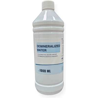 Afbeelding van Zuiver Demiwater Gedemineraliseerd water Osmose Accuwater Strijkwater 1 liter 1000ml