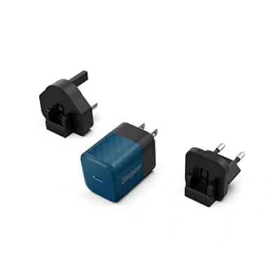 Afbeelding van Energizer A20MUBL Multi Plug Oplader Reisstekker (US, UK, EU) 20W 4A (Blauw)