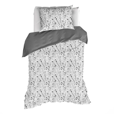 Afbeelding van Dekbedovertrek De Witte Lietaer Charlie Black Percal 140 x 200 / 220 cm 1 Persoons