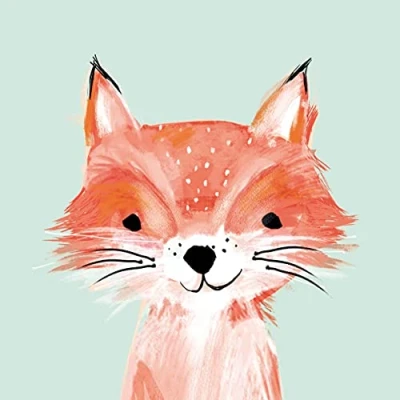 Afbeelding van 20 servetten Kindelijke vos dieren kinderen tafeldecoratie 33 x cm