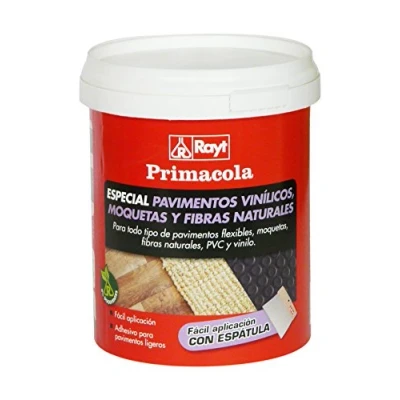 Afbeelding van Rayt 524 09 Primacola Plus C 10 enkelzijdige acryllijm voor lichte coatings: tapijt, pvc, rubber of rubberen vloeren tot 4 mm dik. Eenvoudig aan te brengen met spatel. 1 kg