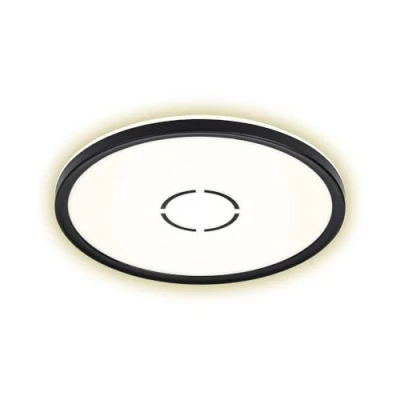 Afbeelding van Briloner Leuchten FREE Plafondlamp rond LED Met backlight effect 18W Ø293cm Wit Zwart