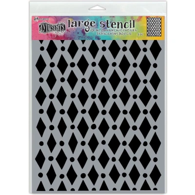 Afbeelding van Ranger Dylusions Stencils Court Jester Large DYS71495 (02 20)