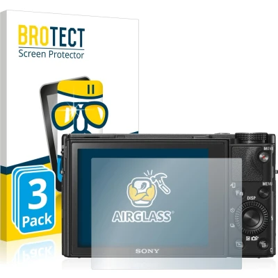 Afbeelding van BROTECT Screenprotector voor Sony Cyber Shot DSC RX100 VI Folie Beschermfolie Beschermglas transparant (3 Stuks)