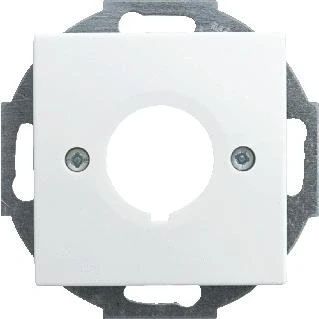 Afbeelding van Abb busch jaeger balance si centraalplaat met draagring schroefbevestiging zonder bevestigingsklauwtjes geel 2cka001724a4345