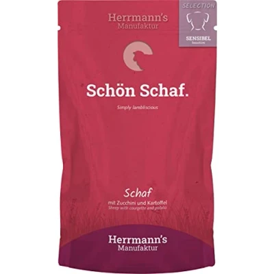 Afbeelding van Herrmann&#039;s Sensitive hond Schaap met courgette 150 gr. per 15 stuks