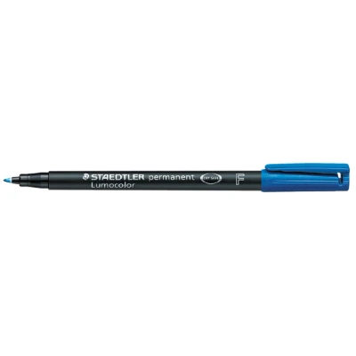 Afbeelding van Viltstift Staedtler Lumocolor 318 permanent F blauw