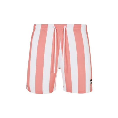 Afbeelding van Urban Classics Pattern Zwemshorts, Heren, Maat: Small, Palepinkbarstripe