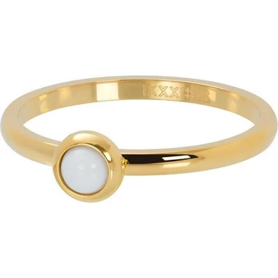 Afbeelding van iXXXi Bright white Vulring 2mm Gold maat 18
